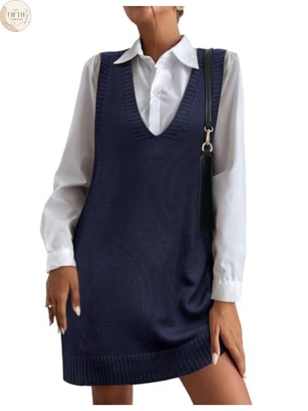 Oversized V Neck Sleeveless Cable Knit Sweater Vest Ribbed Tunic Pullover